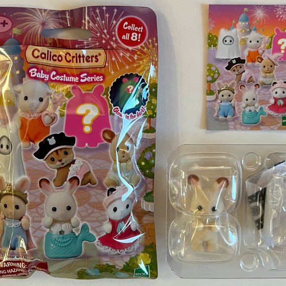 Calico Critters Toys Calico Critters Surprise Ghost Bunny Glows Baby Costume Series Blind